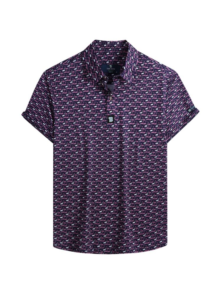 

Рубашка для гольфа Slim Fit Flamingo Tom Baine, фиолетовый
