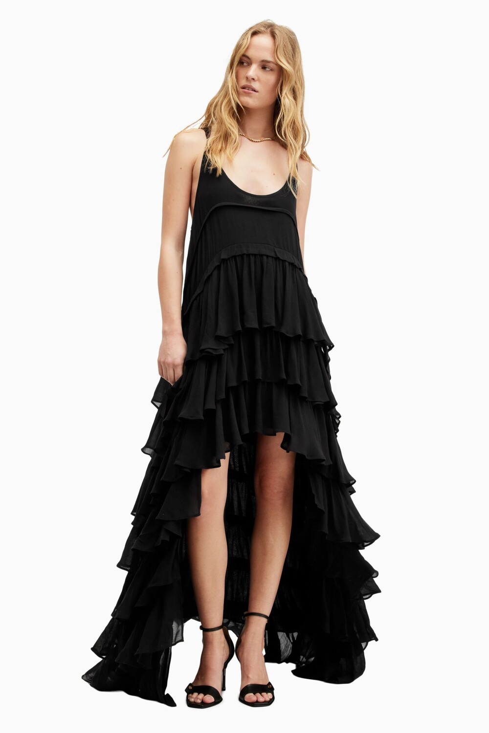 

Платье макси Allsaints Cavarly All Saints, черный
