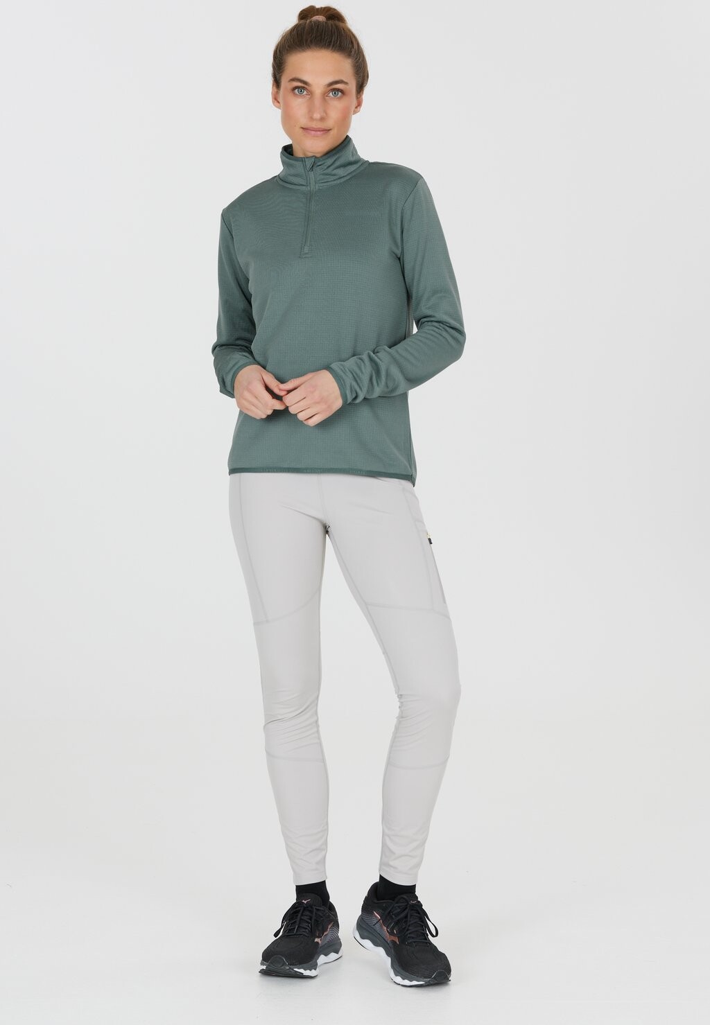 

Рубашка с длинным рукавом VIRONIC W WAFFLE MIDLAYER Endurance, цвет donkergroen