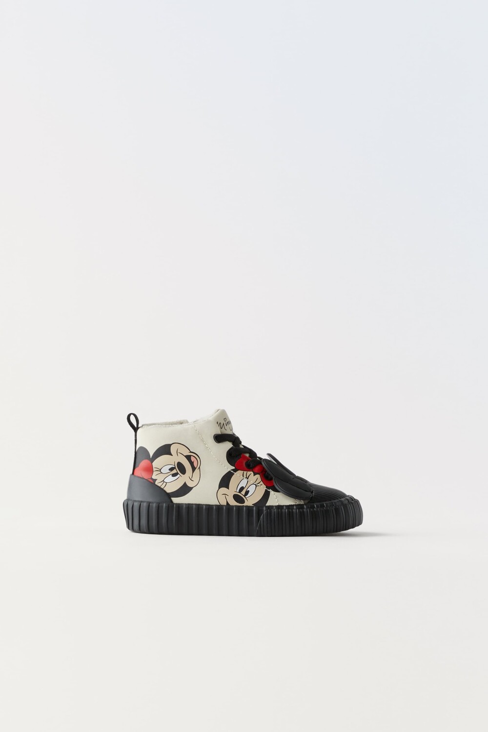 

Минни маус высокие кроссовки disney Zara, экрю белый