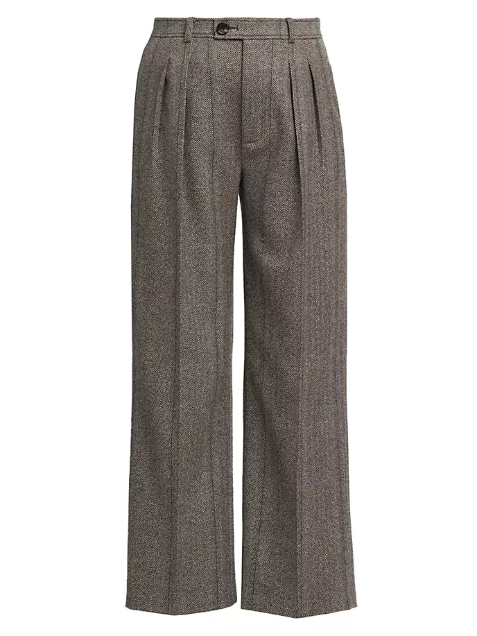 Yurik Широкие кашемировые брюки Loro Piana, серый трикотажные широкие брюки loro piana