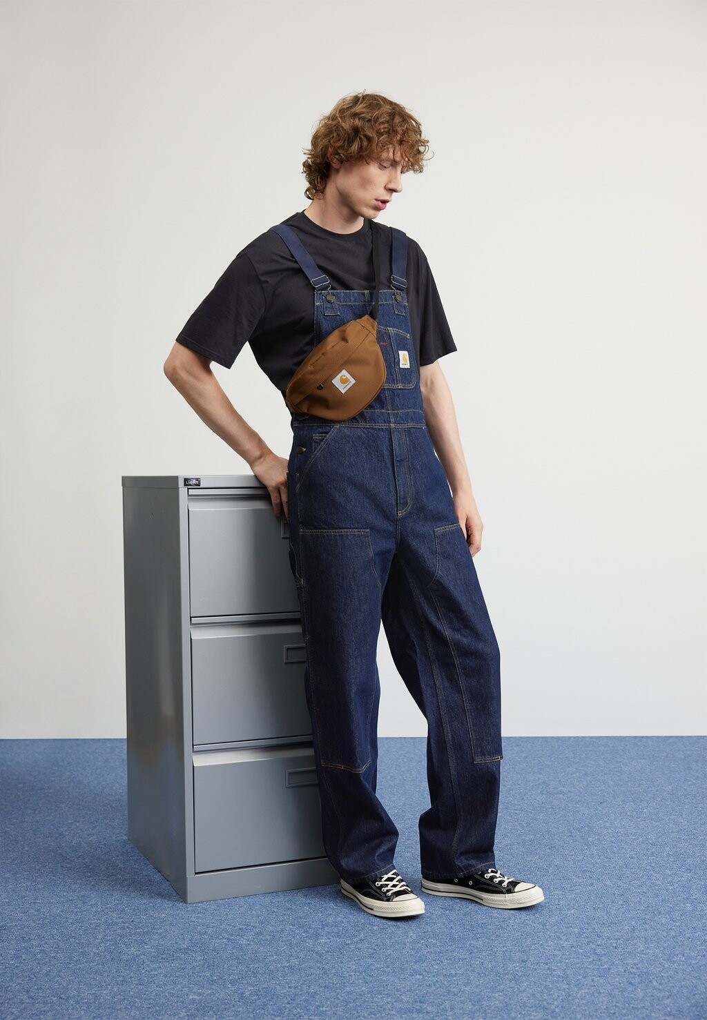 

Джинсы свободного покроя Carhartt WIP, темно-синий