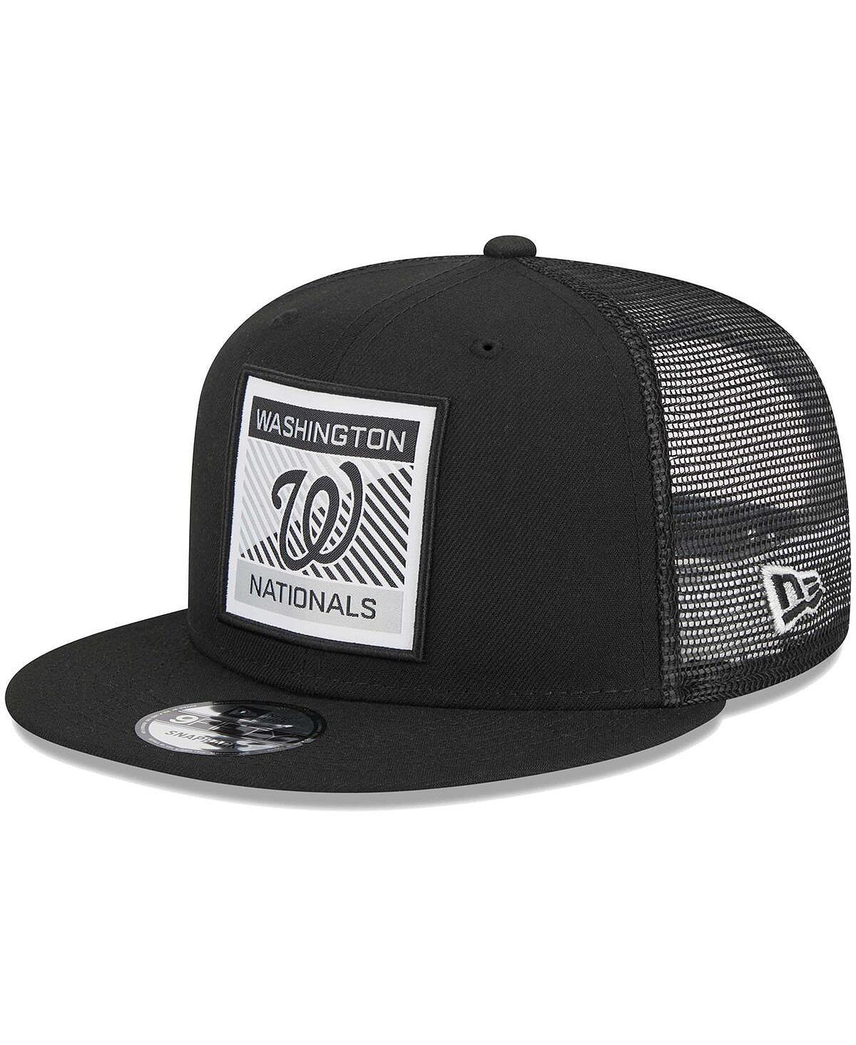 

Мужская черная бейсболка Washington Nationals Scratch Squared Trucker 9FIFTY Snapback New Era