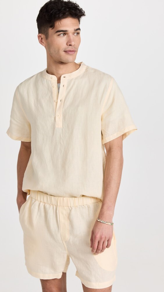 

Рубашка Onia Linen Home Henley