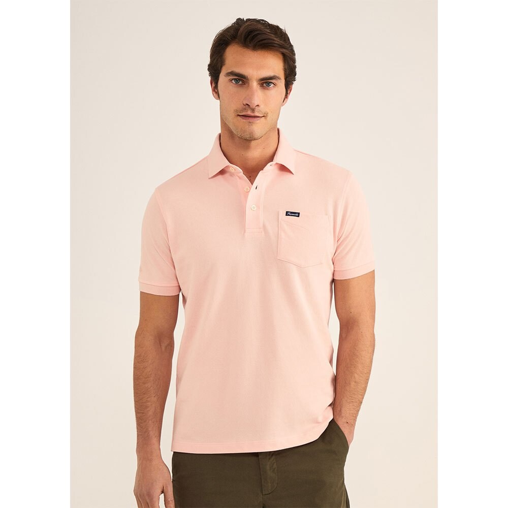 

Поло Façonnable Basic Pocket, розовый