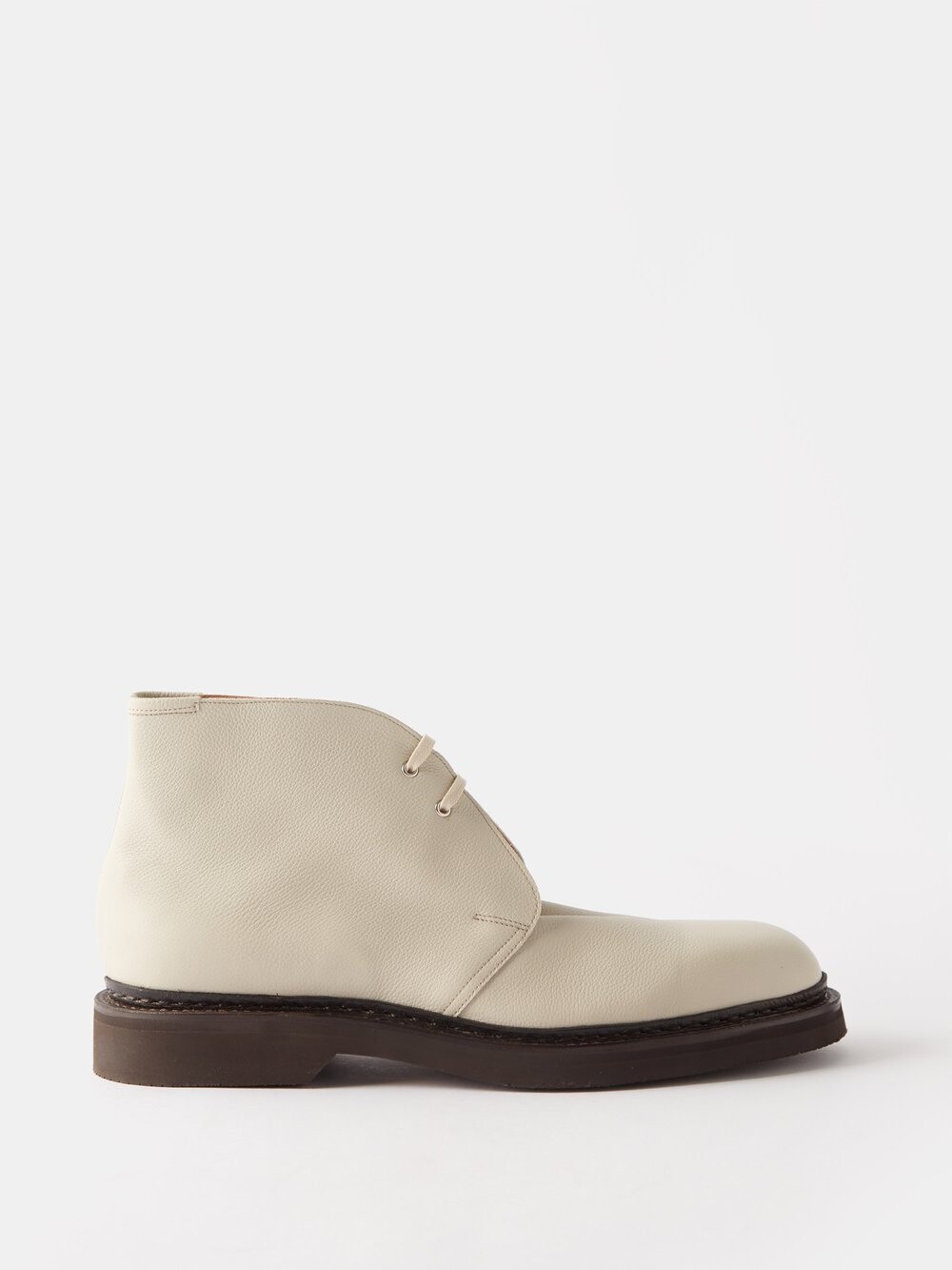 

Ботинки hackney из зерненой кожи John Lobb, белый