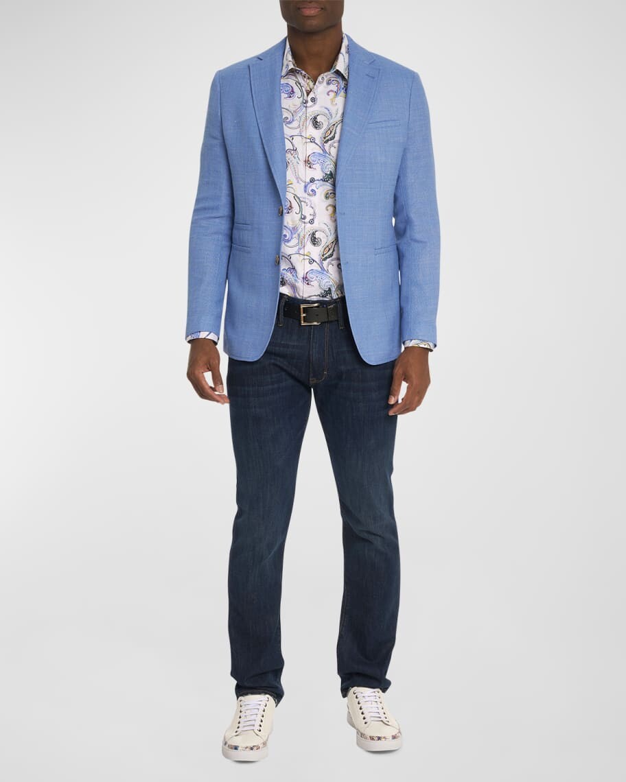 

Мужское однотонное спортивное пальто Sheedy Robert Graham, Синий
