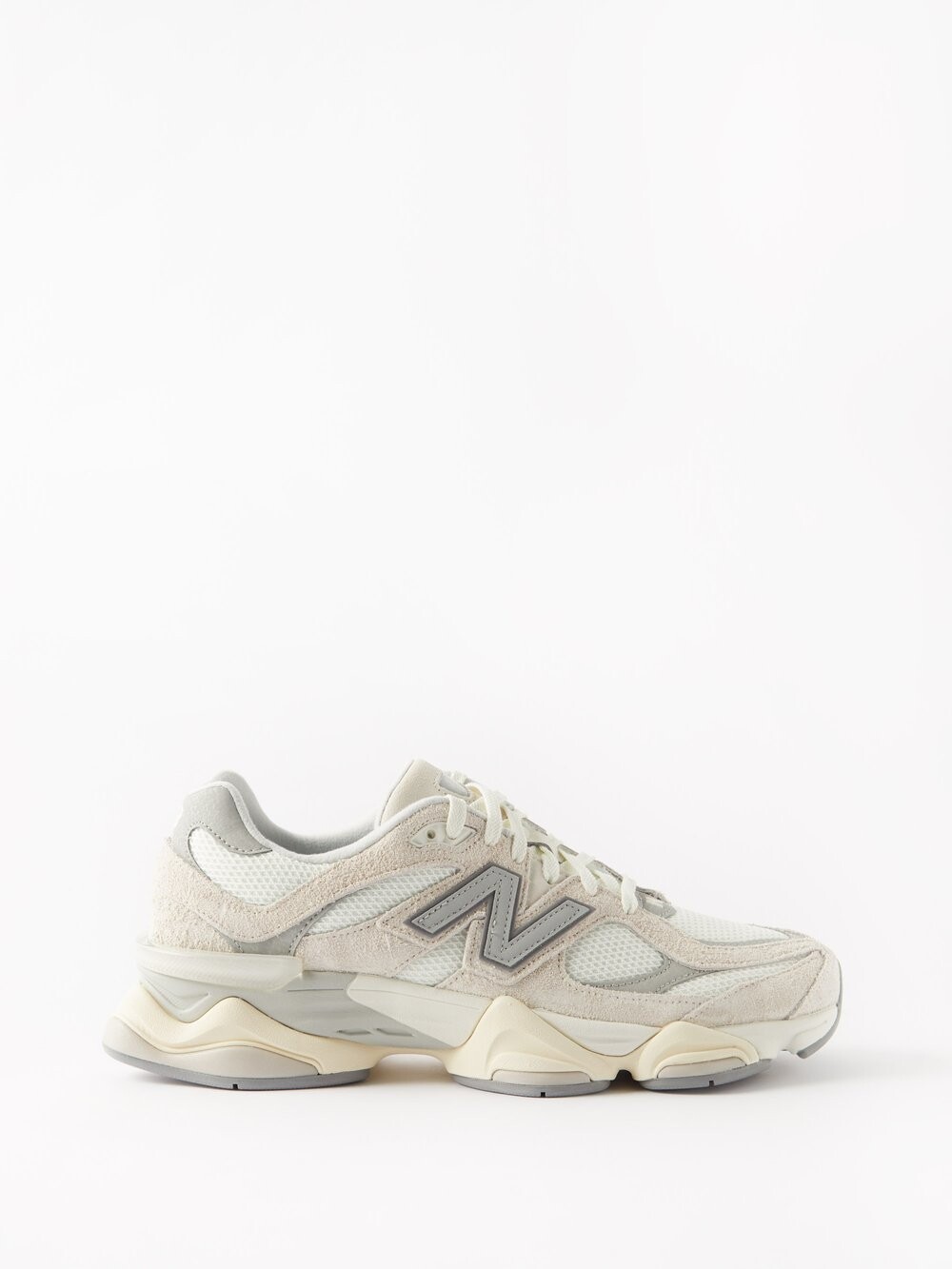 

9060 кроссовки из замши и сетки New Balance, белый