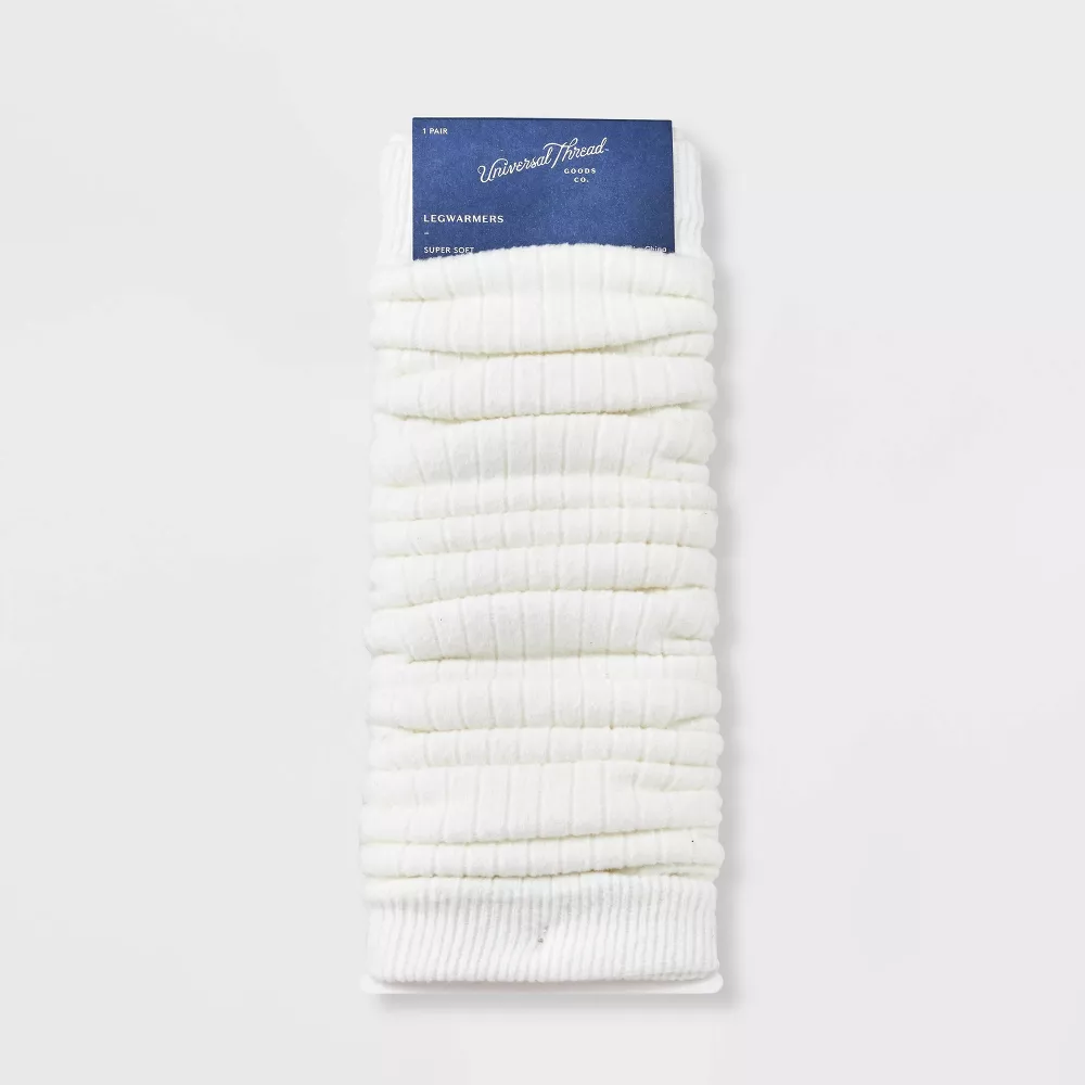 

Женские ребристые супермягкие теплые носки-сапожки Universal Thread, цвет Ivory