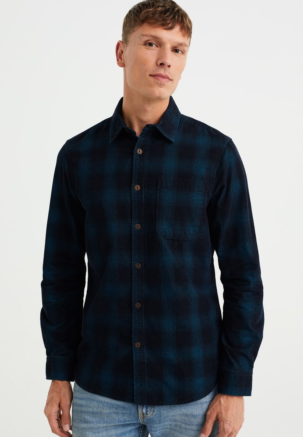 

Рубашка TALL FIT WE Fashion, цвет blue