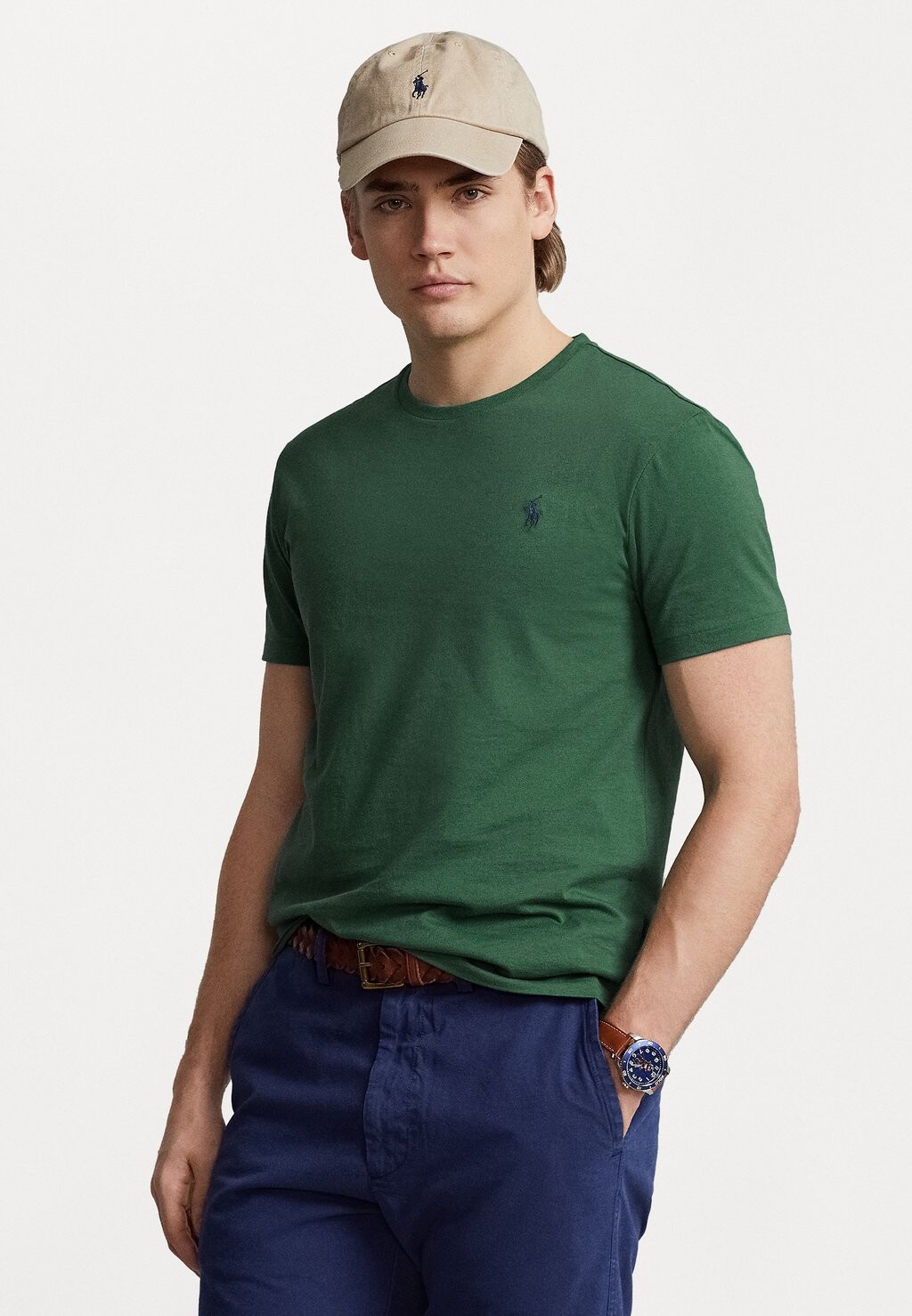 

Базовая футболка SHORT SLEEVE Polo Ralph Lauren, мытый лес