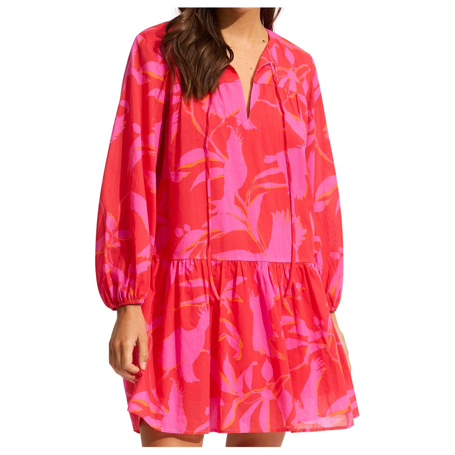 

Платье Seafolly Women's Birds Of Paradise Cover Up, цвет Chilli Red