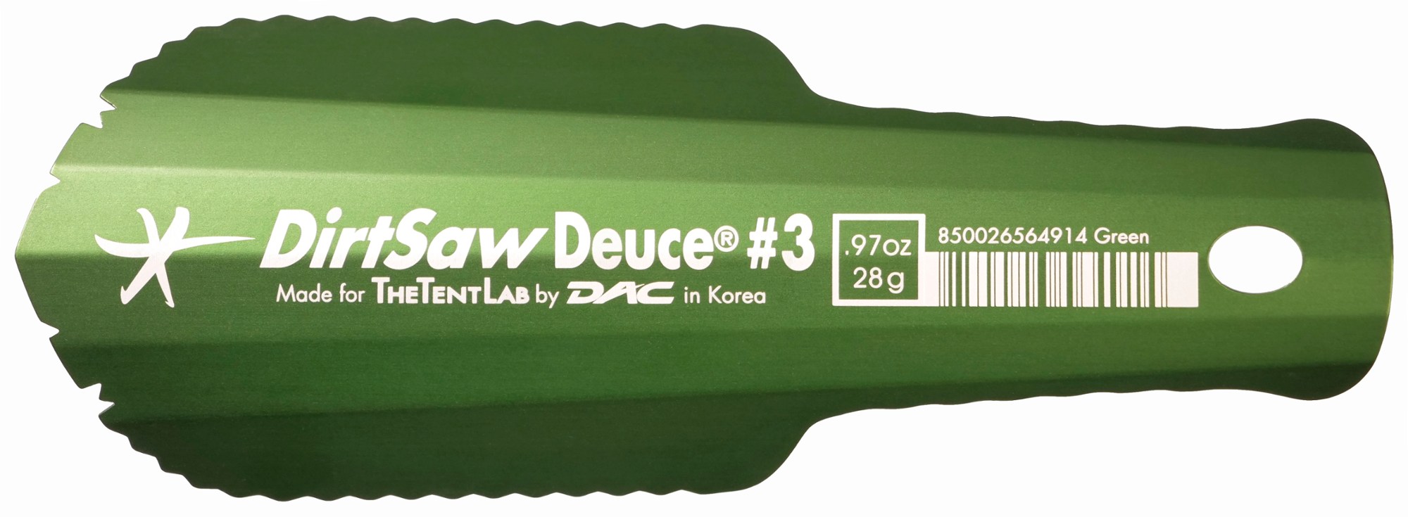Мастерок DirtSaw Deuce #3 TheTentLab, зеленый