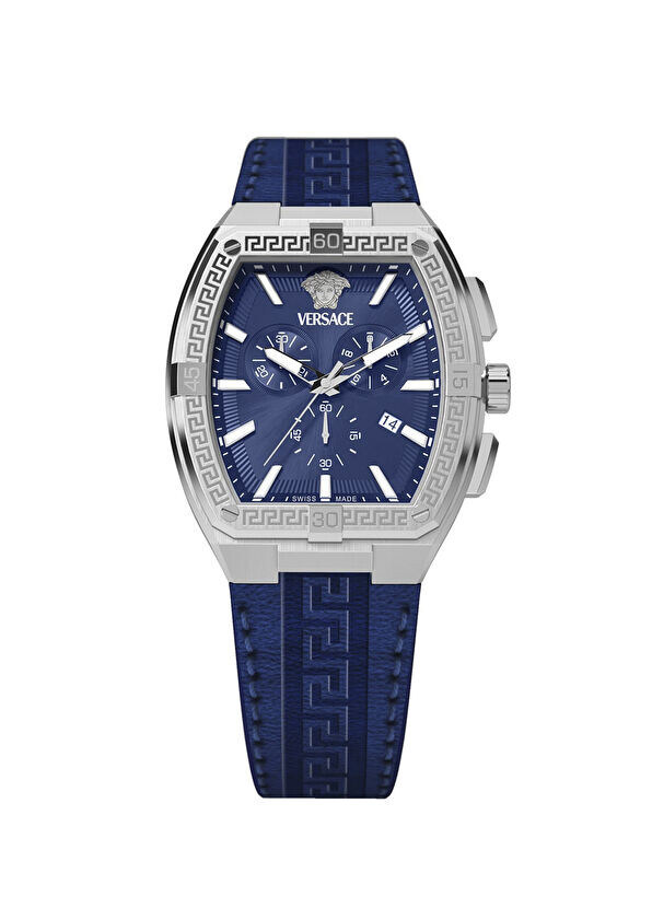 

Vrscvesp00224 кожаные мужские наручные часы Versace, синий