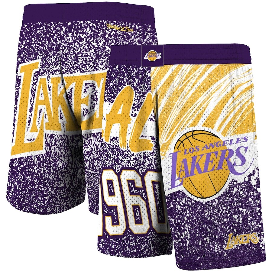 

Шорты Mitchell & Ness Los Angeles Lakers, фиолетовый