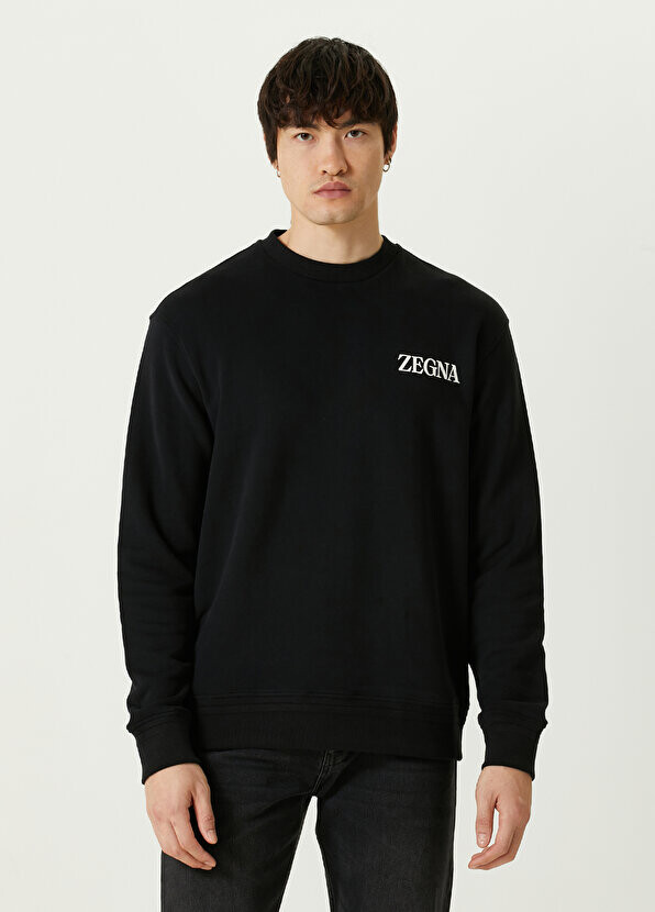 

Черный свитшот с логотипом Zegna