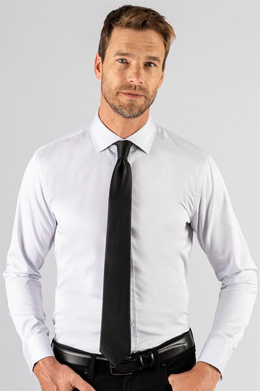 

Мужская рубашка Slim Fit Premium Series из 100% хлопка с камнем TUDORS