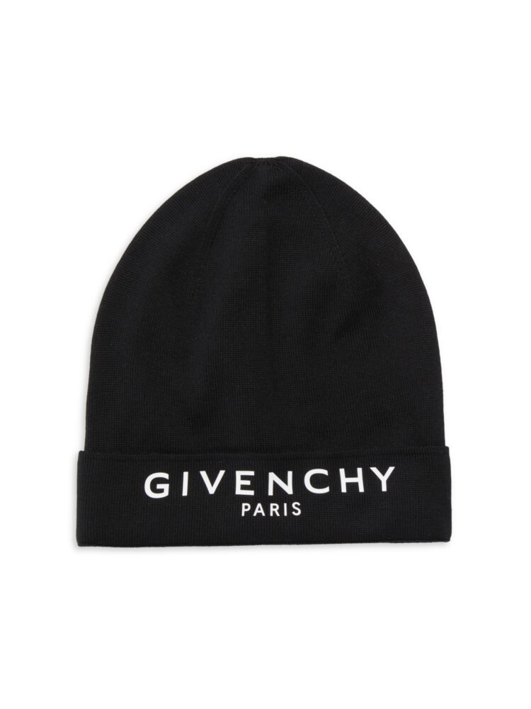 

Шапка-бини из кашемира с логотипом Givenchy, цвет Black White