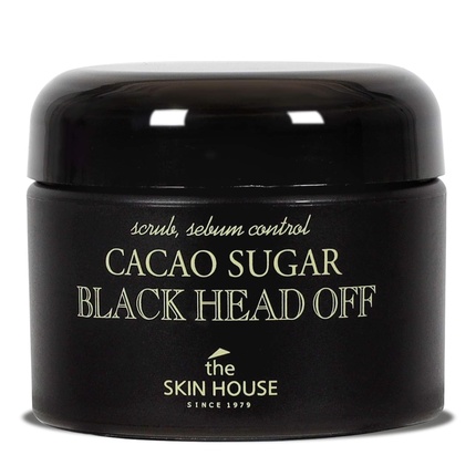 цена The Skin House Cacao Sugar Black Head Off 50 мл Отшелушивающий скраб из 100% натуральных сахарных гранул The Skin House Since 1979