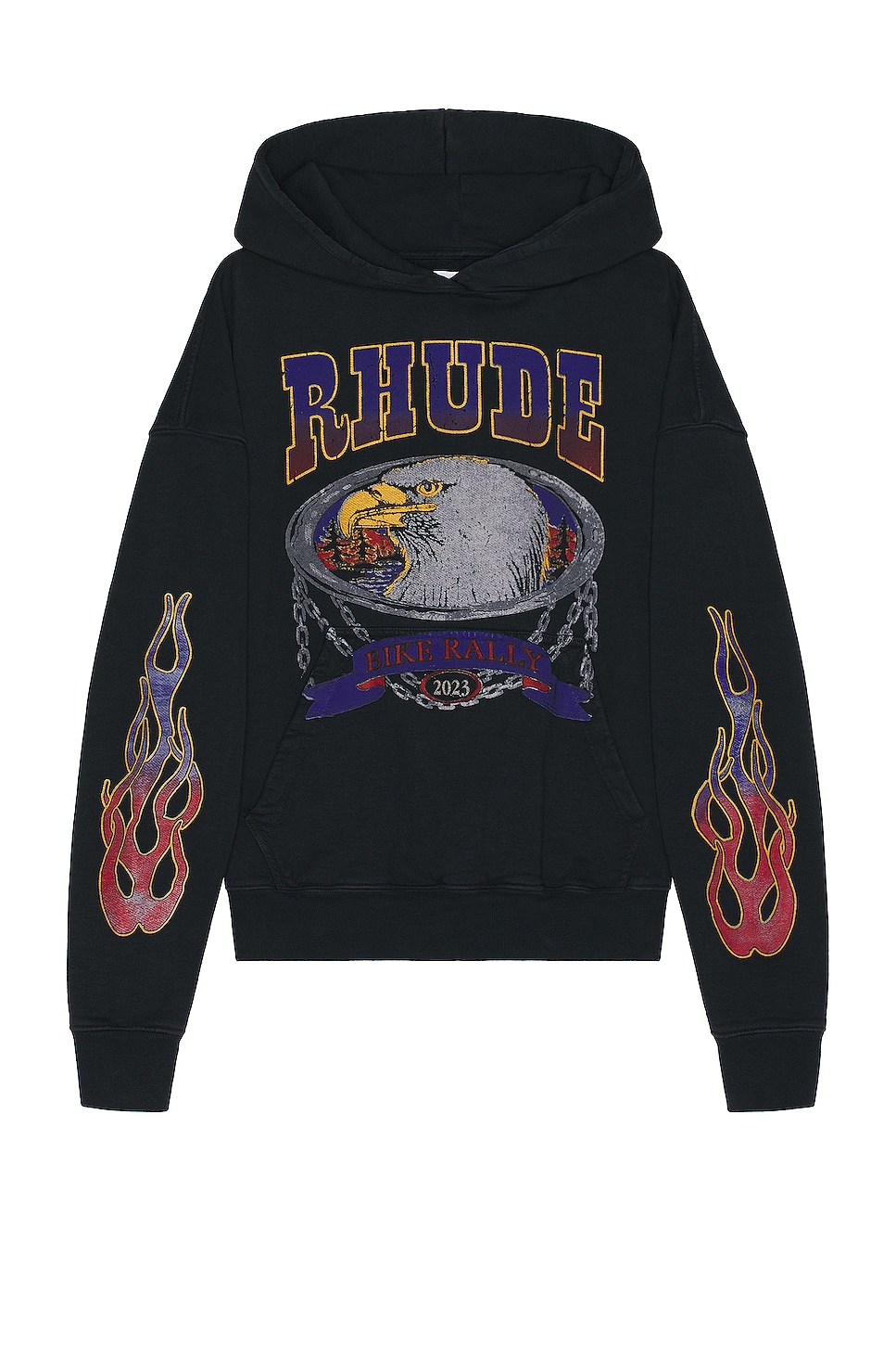 

Худи Rhude Screaming Eagle, цвет Vintage Black