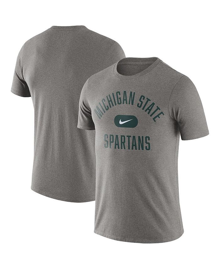 

Мужская серая футболка с принтом Michigan State Spartans Team Arch Nike, серый