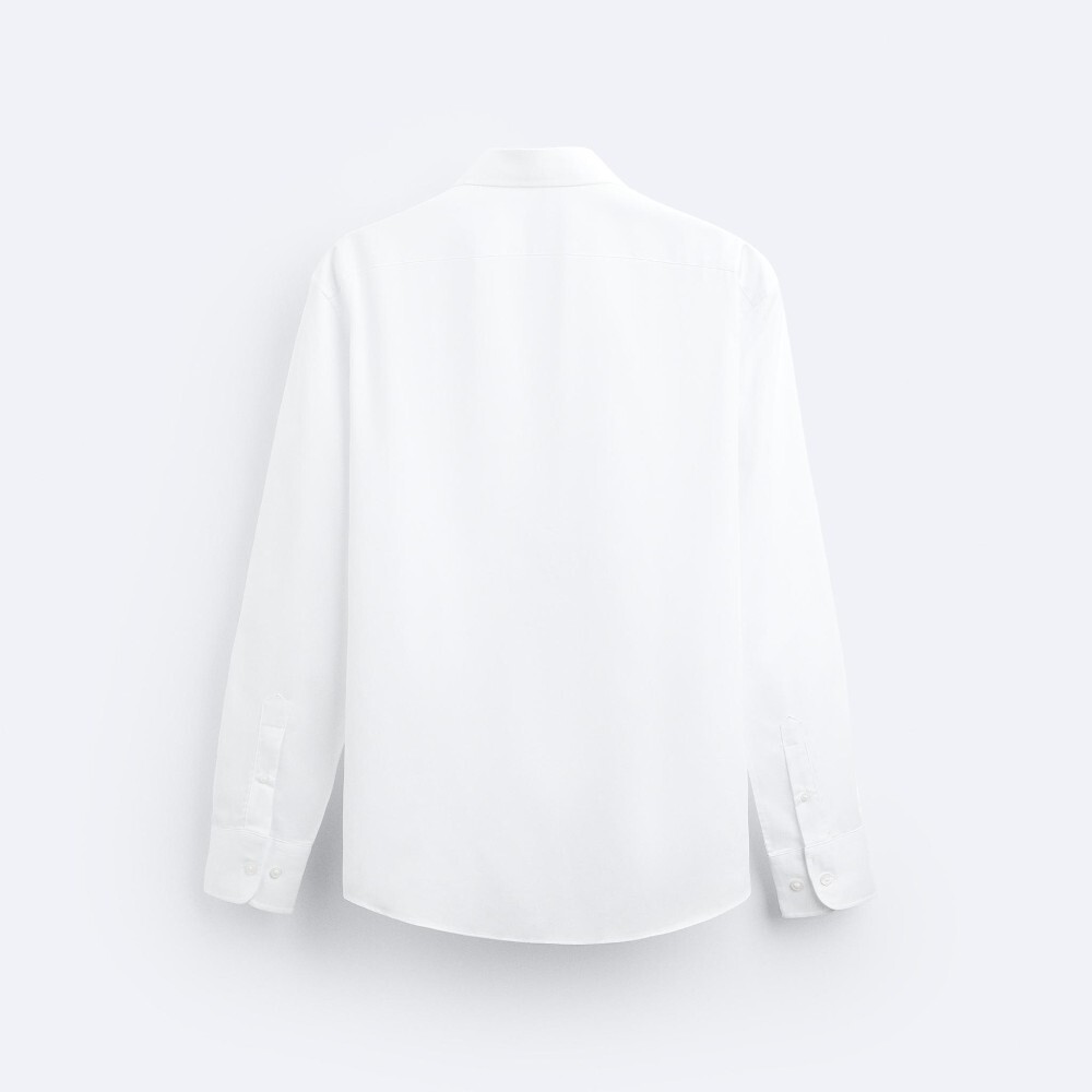 

Рубашка Zara Easy Care Textured, белый