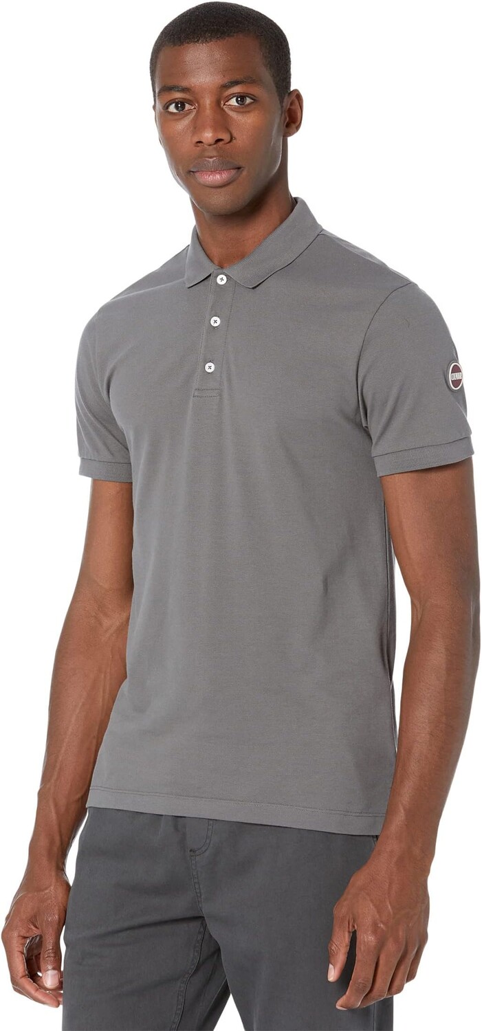 

Рубашка-поло Short Sleeve Stretch Piquet Side Vents Polo Shirt COLMAR, цвет Stud