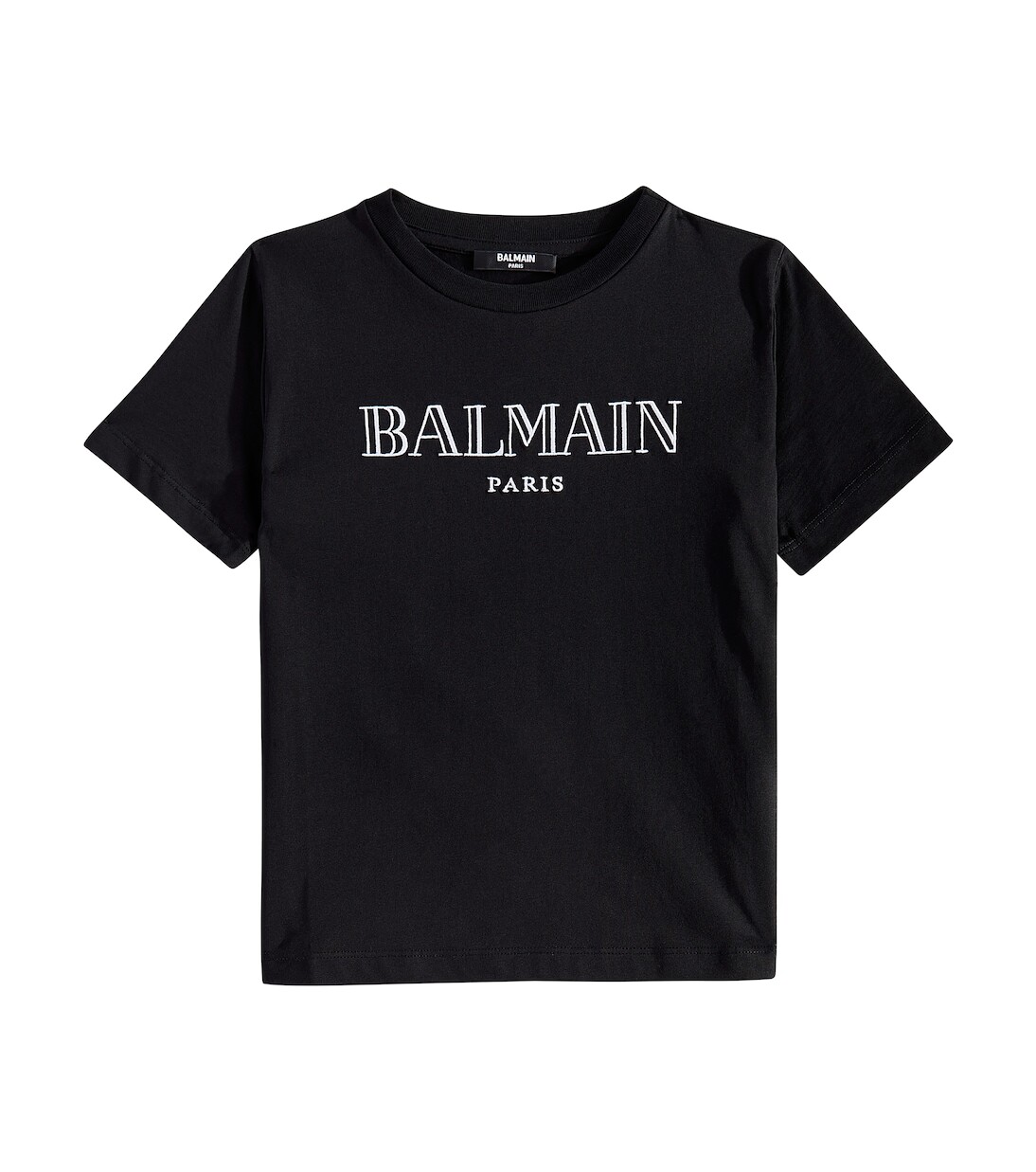 

Хлопковая футболка с логотипом Balmain, черный
