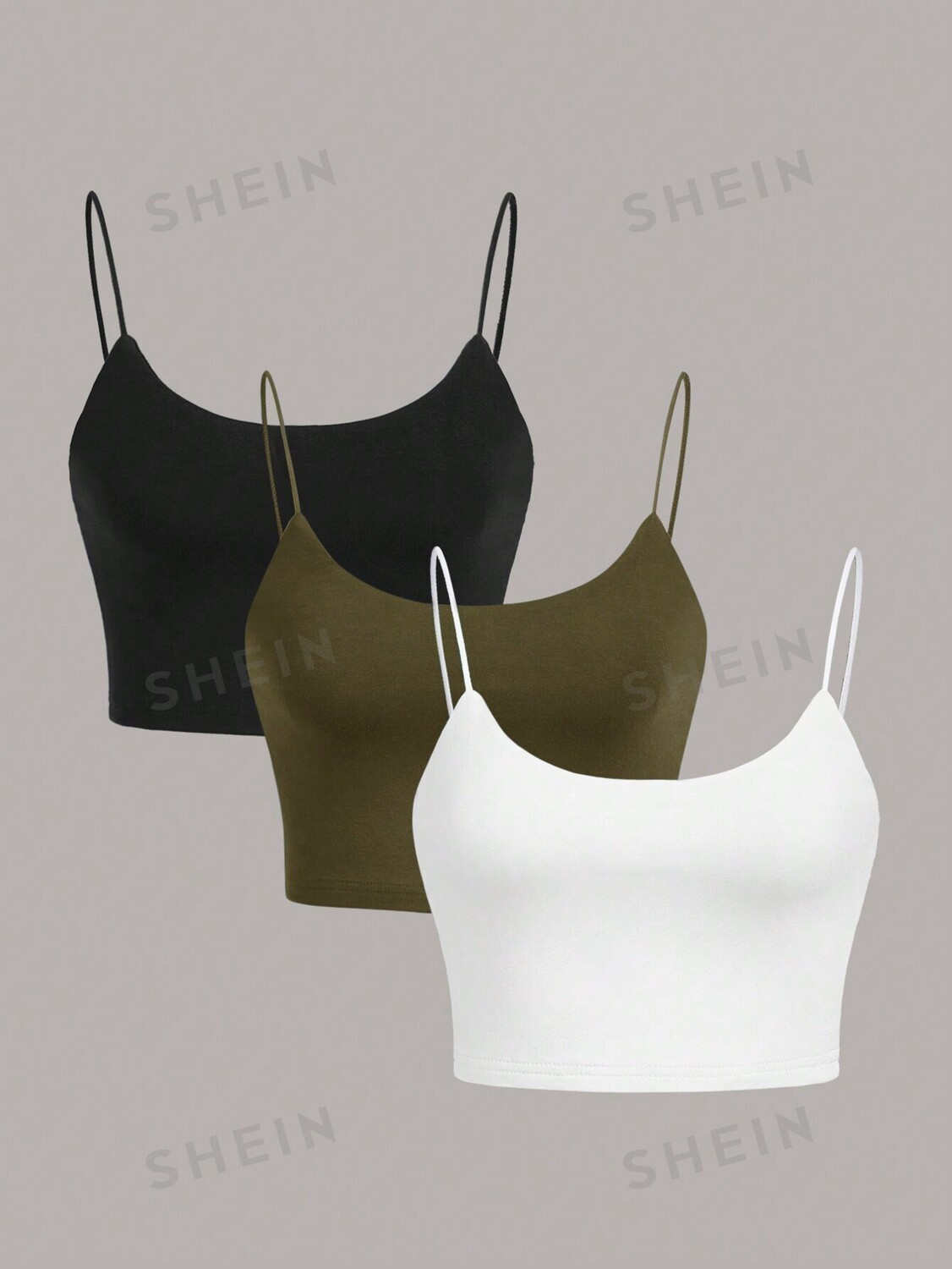 

Топ Shein Ezwear на бретельках, зеленый