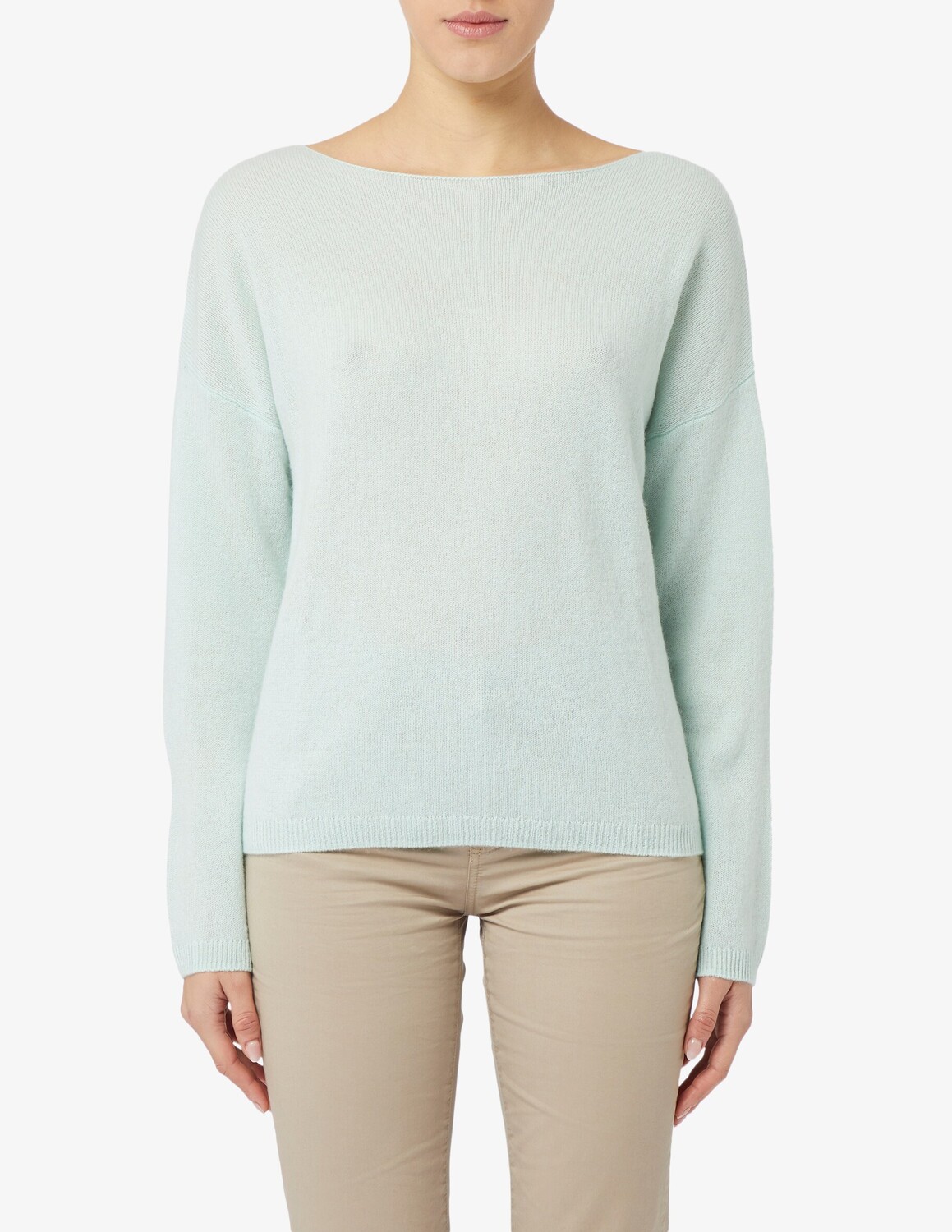 

Джемпер с заниженными рукавами Pure Cashmere, зеленый