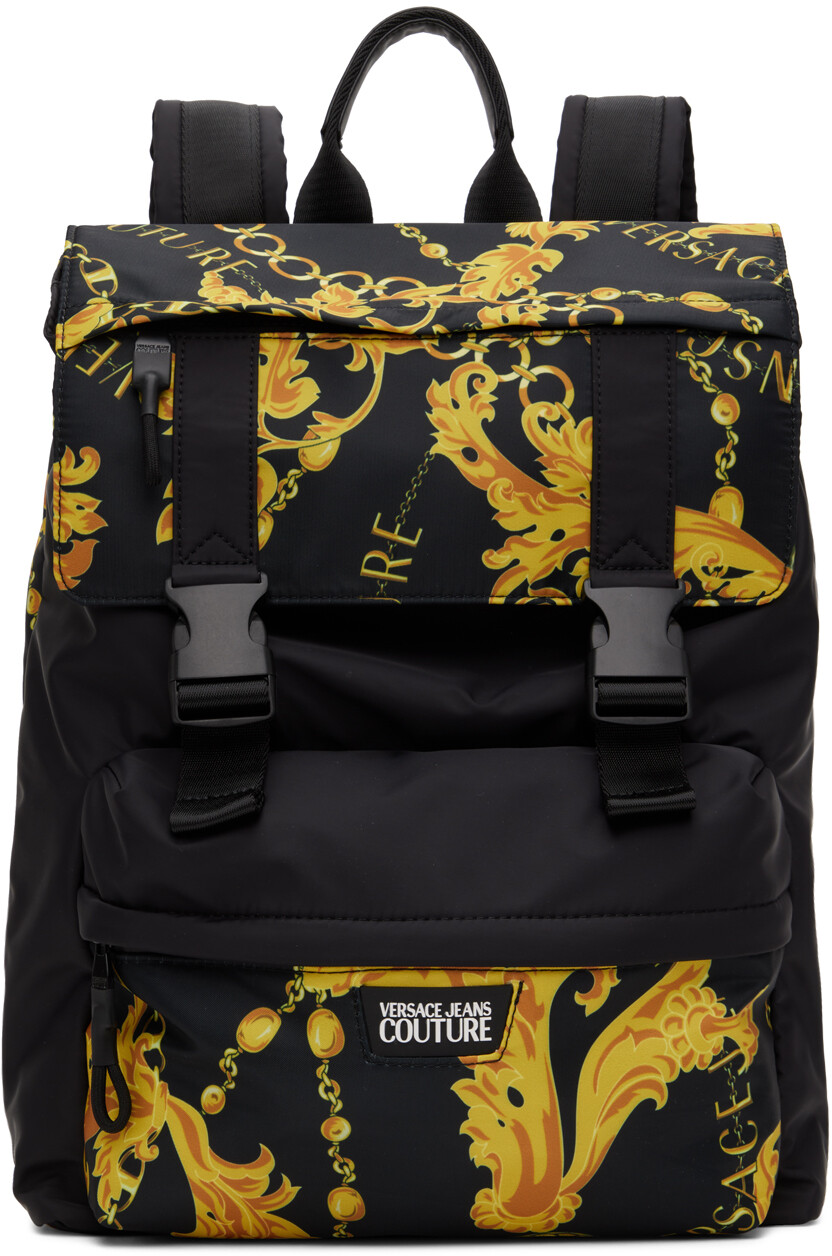 

Черно-золотой рюкзак Iconic Versace Jeans Couture