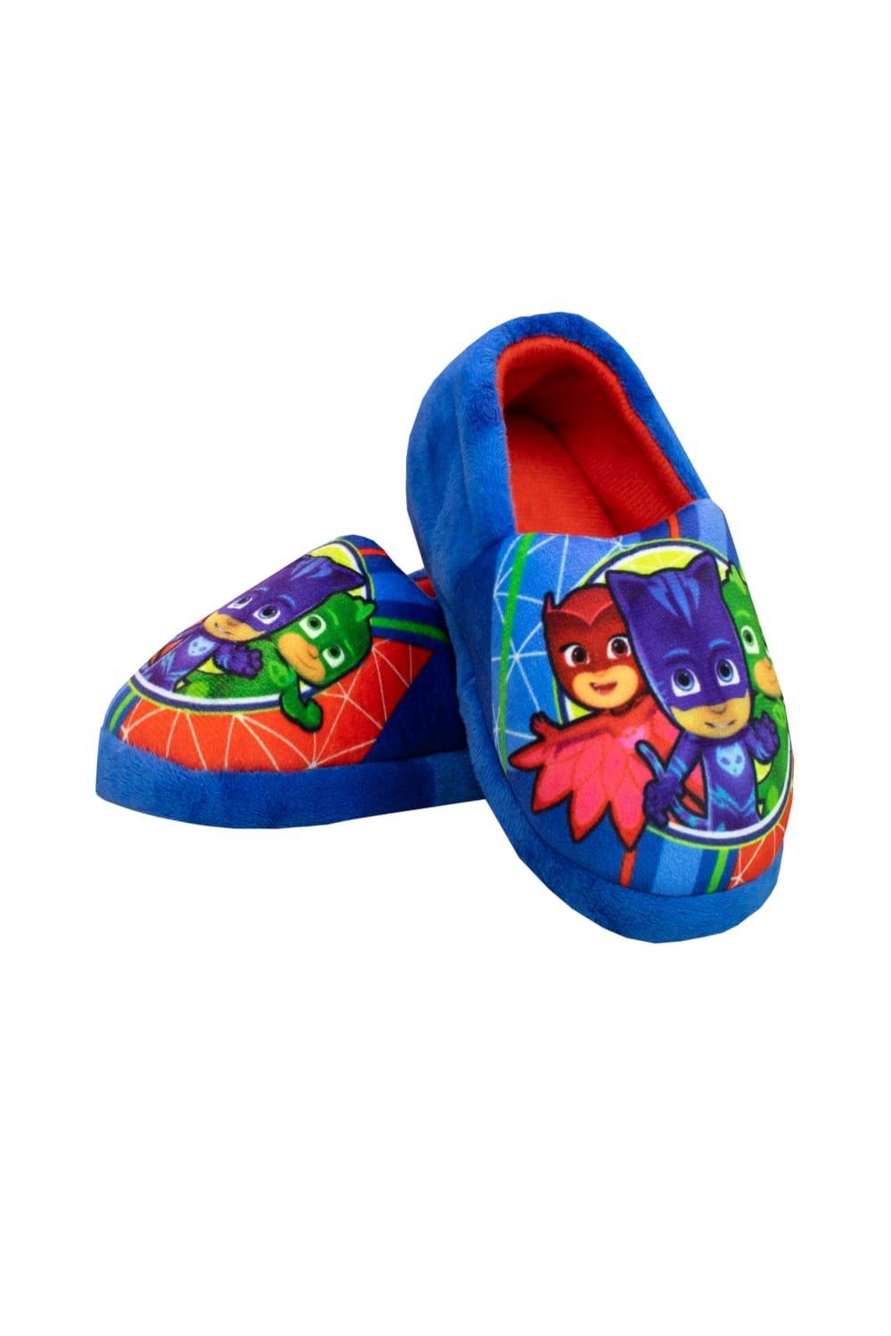 Домашние тапочки PJ Masks, синий мягкая игрушка pj masks гекко