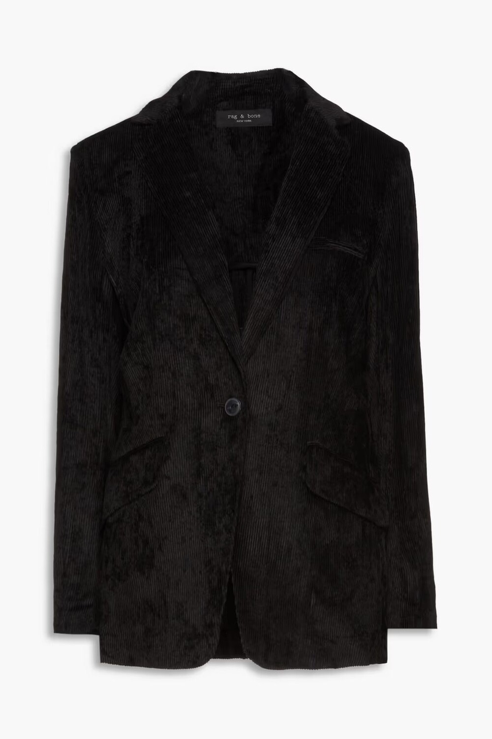 

Бархатный пиджак Rag & Bone, черный