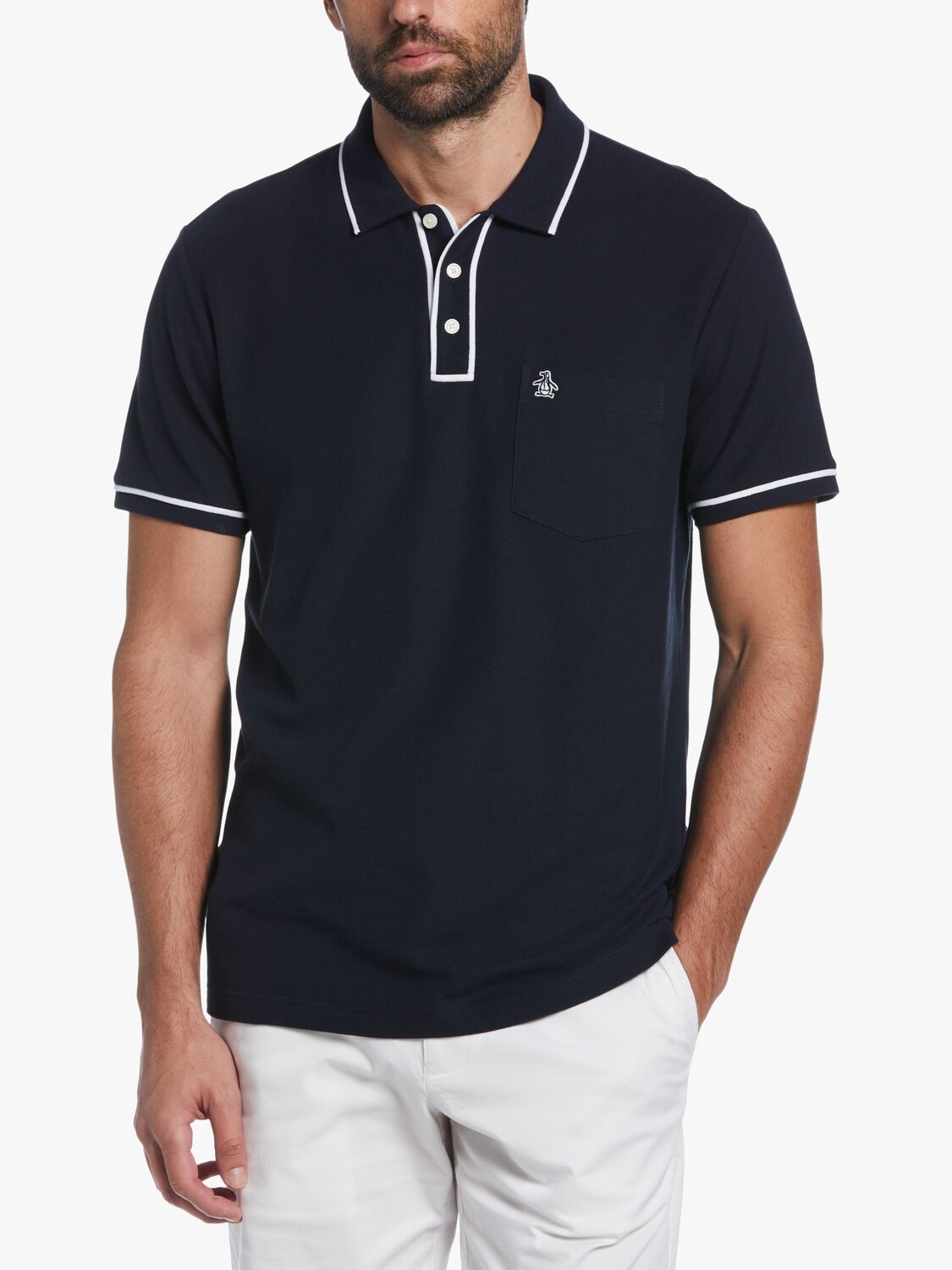 

Рубашка поло Earl из органического хлопка Original Penguin, темный сапфир