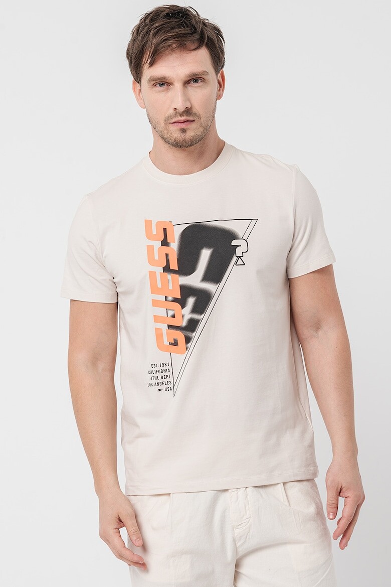 

Фитнес-Футболка с логотипом Guess, серый