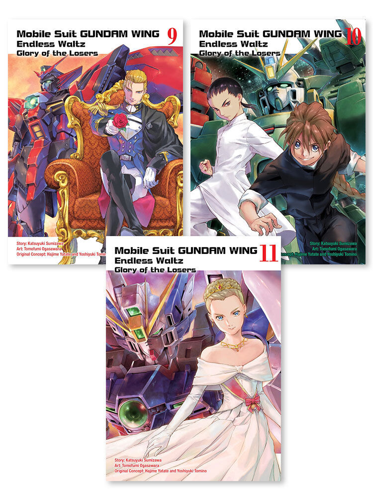 

Манга Mobile Suit Gundam Wing Glory of Losers Manga (9-11) Bundle