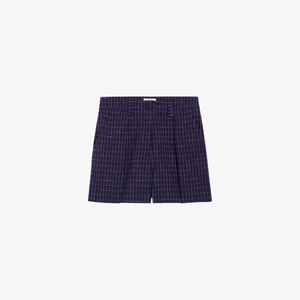 

Шорты eden в клетку из эластичной ткани Claudie Pierlot, цвет bleus