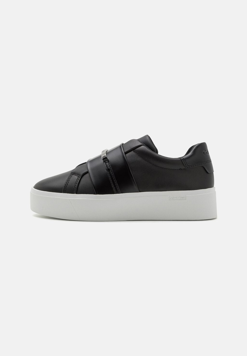 Мокасины Calvin Klein FLATFORM CUPSOLE SLIP, черный кроссовки calvin klein flatform cupsole slip on lth hw0hw01893 black beh черный