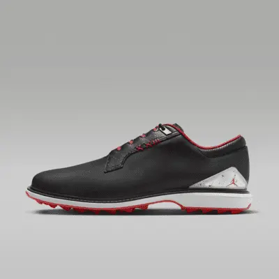 

Кроссовки Jordan ADG 5 Golf Shoes, цвет Black/Metallic Silver/Blue Tint/Fire Red