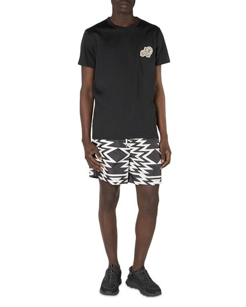 

Футболка с короткими рукавами и логотипом Valencia Moncler, цвет Black
