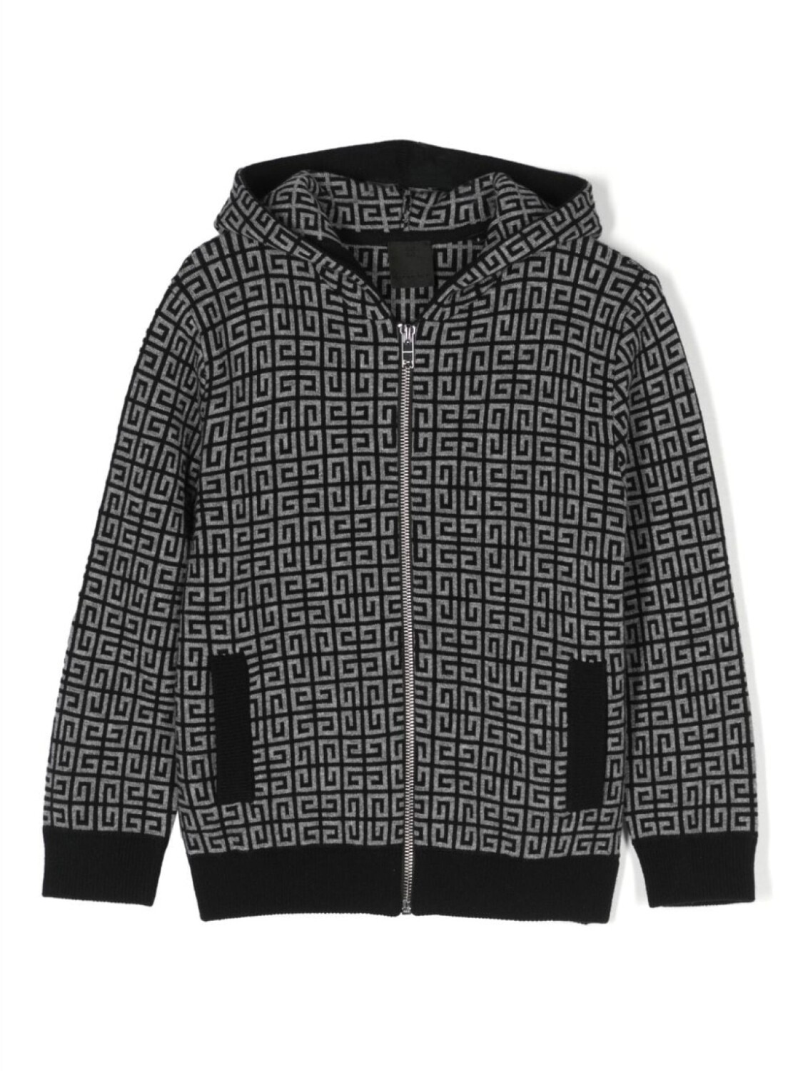 

Givenchy Kids трикотажное худи с логотипом 4G, черный