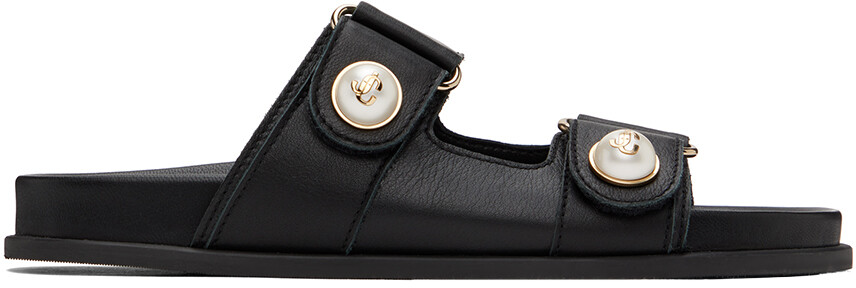 

Черные фаянсовые сандалии Jimmy Choo