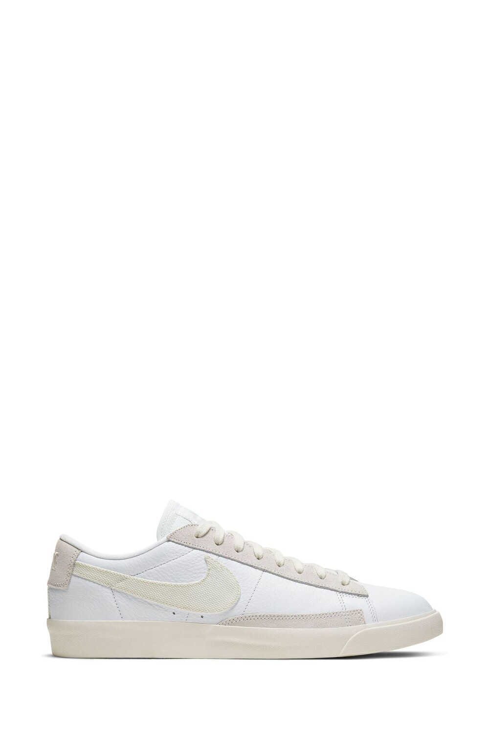 

Кожаные спортивные туфли Blazer с вырезом ниже щиколотки Nike, белый