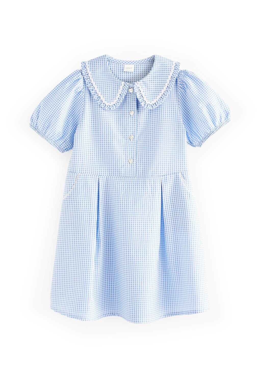 

Платье-блузка COTTON RICH SCHOOL GINGHAM PRETTY COLLAR DRESS Next, цвет blue