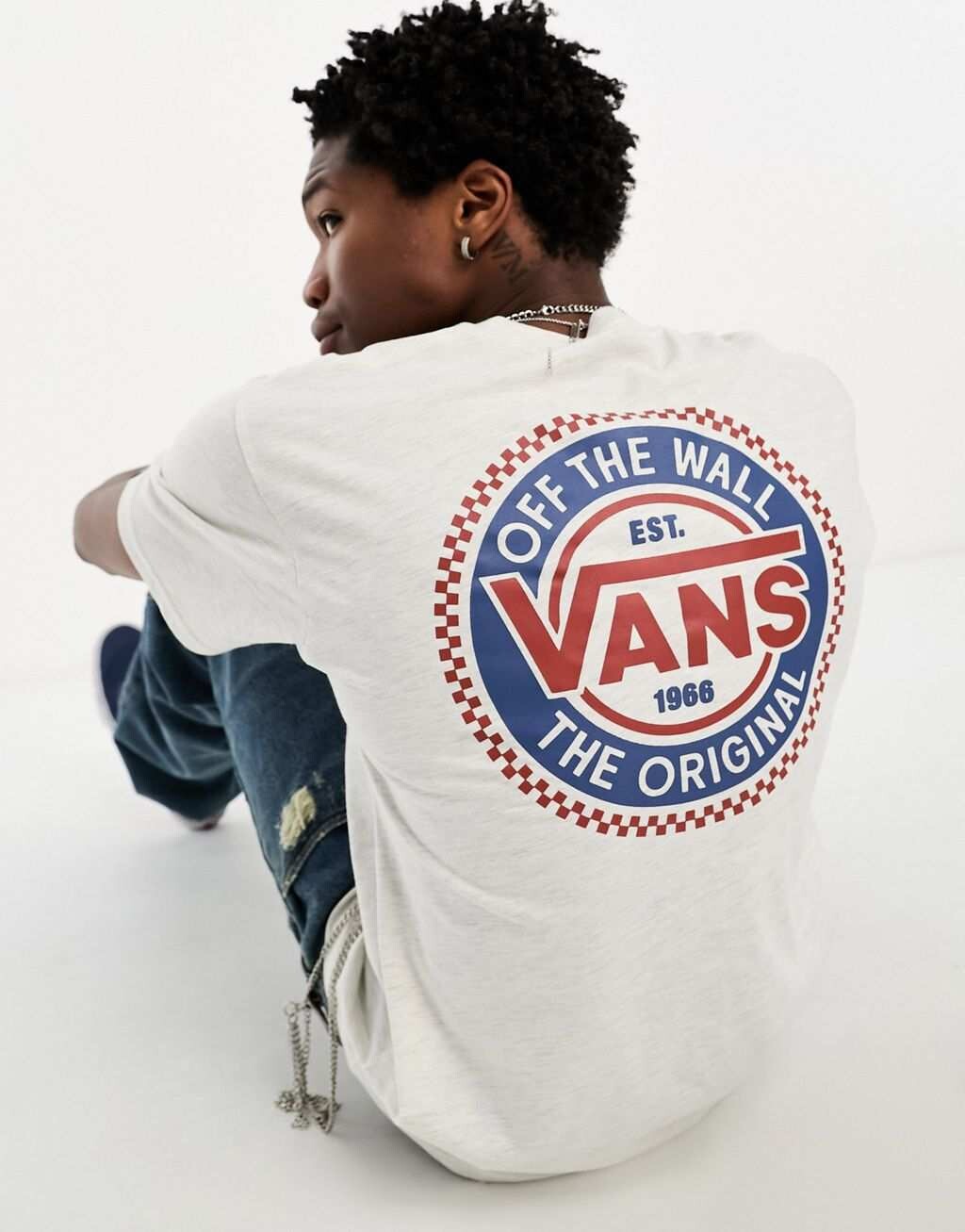 

Футболка Vans Original Checkerboard цвета овсянка