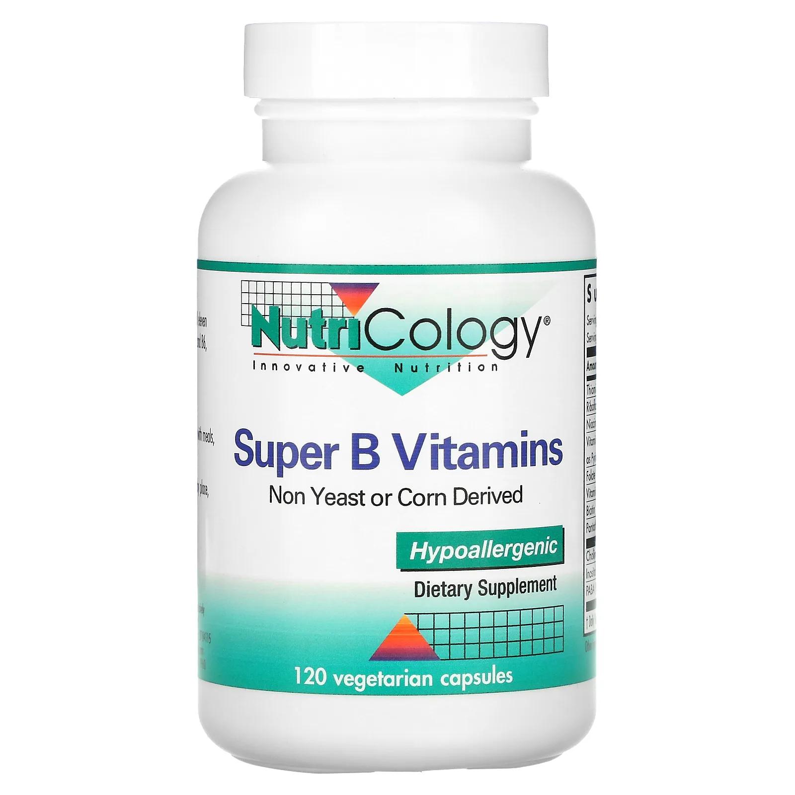 цена Nutricology Супер-комплекс витаминов группы B 120 растительных капсул