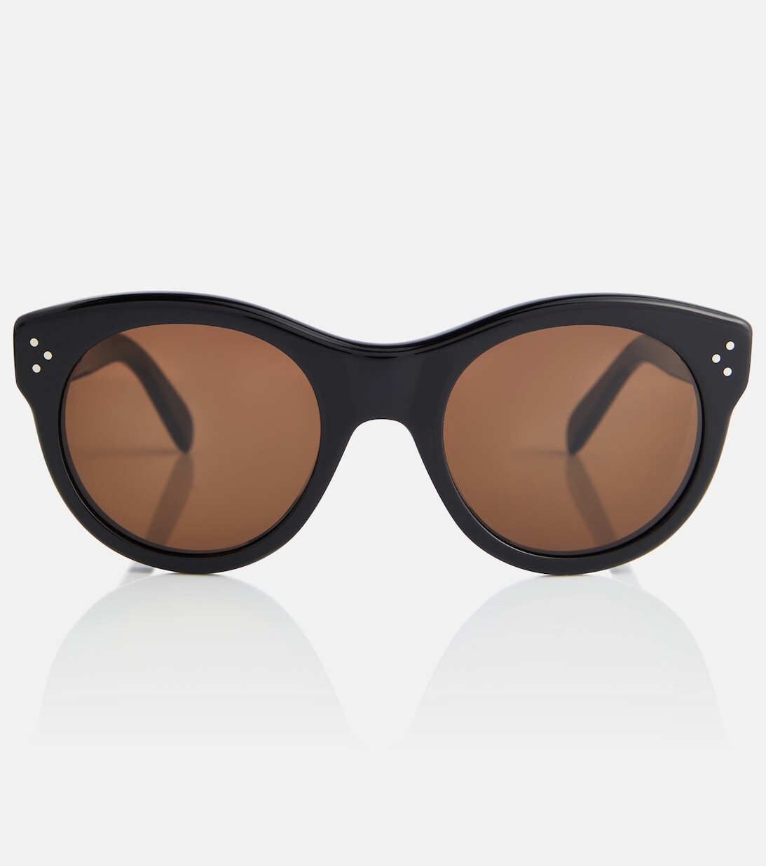 

Круглые солнцезащитные очки Celine, черный