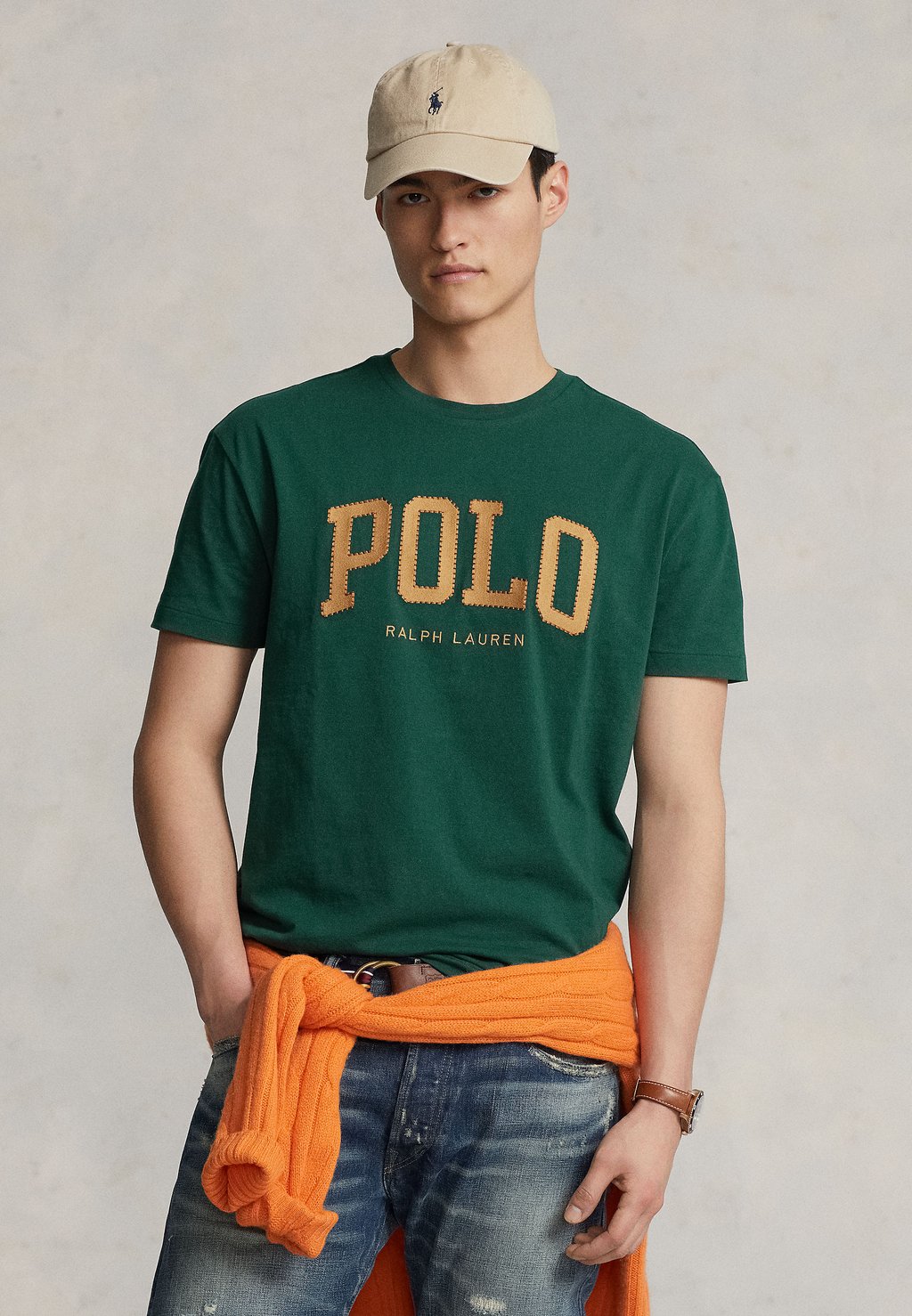 

Футболка с принтом Polo Ralph Lauren, зеленый