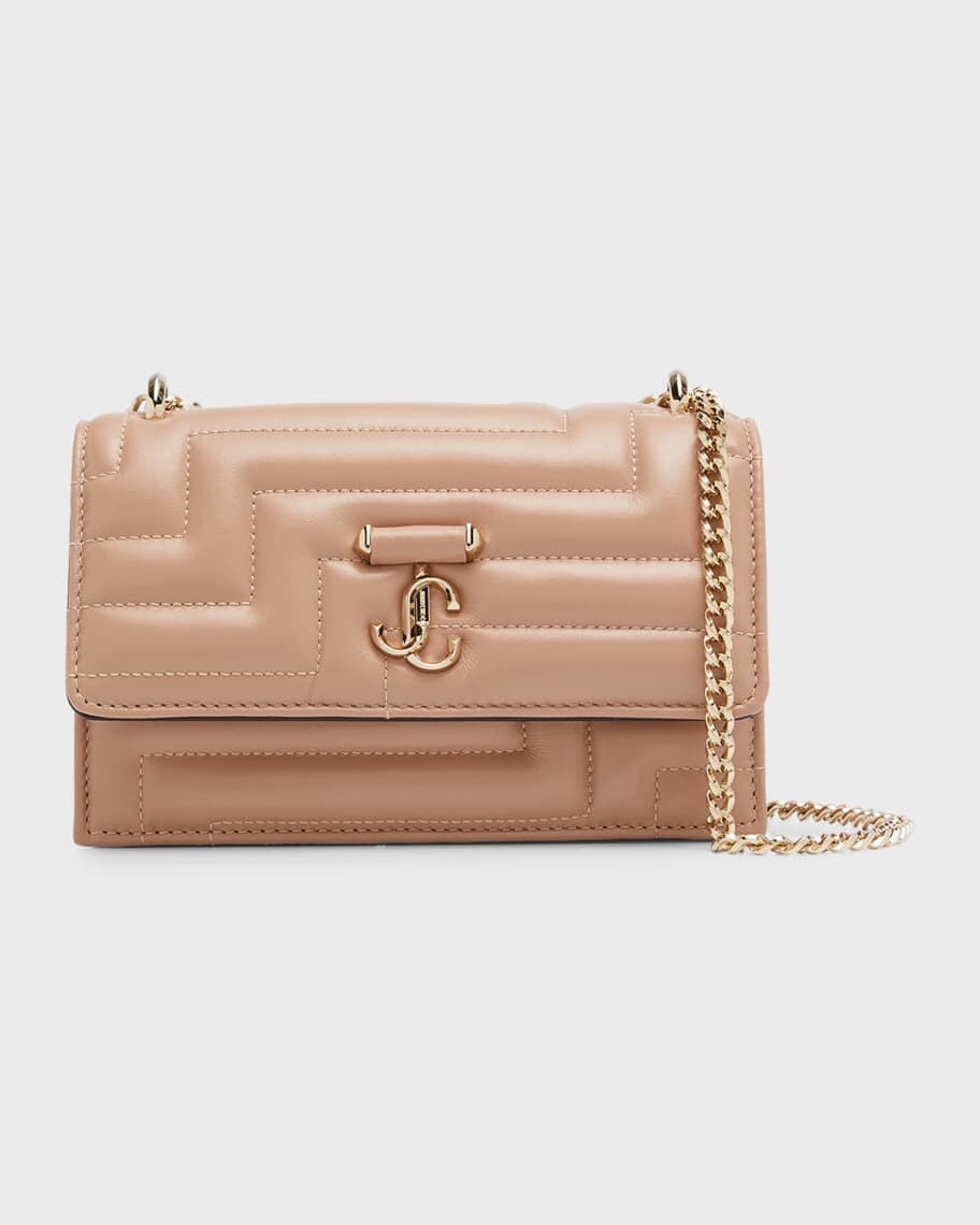 

Стеганая кожаная сумка через плечо Bohemia с цепочкой Jimmy Choo