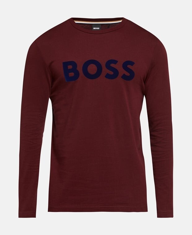 

Топ с длинными рукавами Boss Black, темно-красный